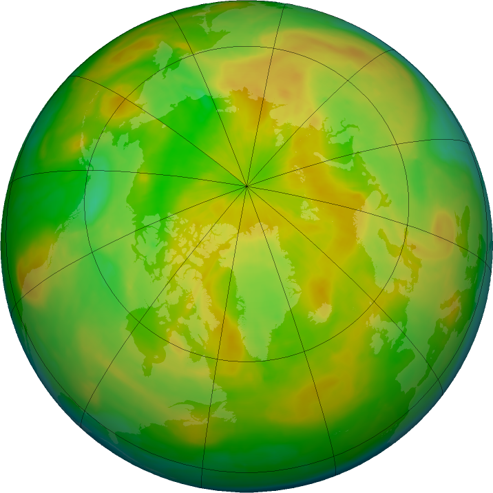 Arctic ozone map for 20 May 2016